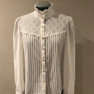 Victorian inspired Button down blouse